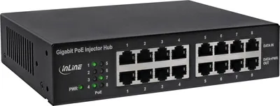 Immagine prodotto di Hub iniettore di rete Gigabit PoE+ INLINE - Switch - 8 x 10/100/1000 (PoE+) - montabile su rack (120 W)