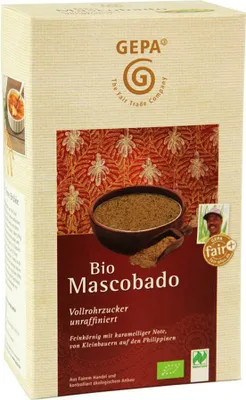 Image de Mascobado - Sucre de canne complet non raffiné 1kg