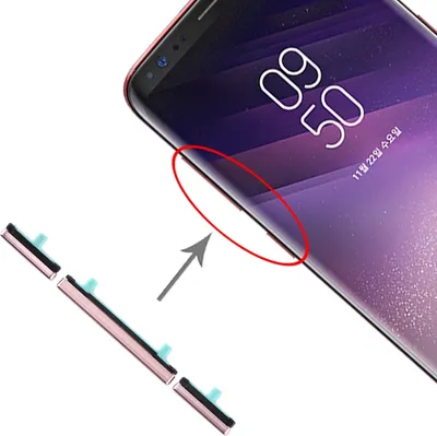 Immagine prodotto di Per Samsung Galaxy S8 / S8 Plus Sidekeys Tasti laterali Rosa Ricambi Accessori