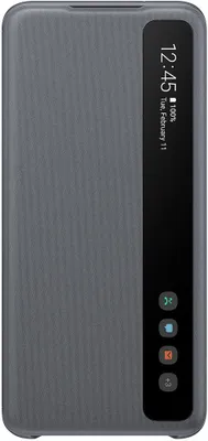 Image de Folio pour Samsung Galaxy S20 Clear View Cover avec fenêtre transparente Gris Samsung