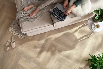 Zdjęcie produktu dla Panele winylowe SPC LVT Jodełka Dąb Dearwood Klasa 33 5 mm TAK, CA187