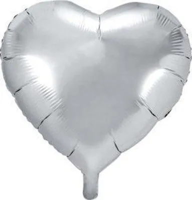 Produktbild von Silberfarbener Luftballon 45 cm