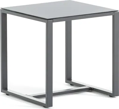 Produktbild von Balkon-Set mit 2 Sesseln und Tisch aus Stahl und Kunststoffgeflecht – modernes, widerstandsfähiges und komfortables Design mit abnehmbaren Kissen, ideal für Balkon, Terrasse und kleine Außenbereiche – OLBIA BALCONY