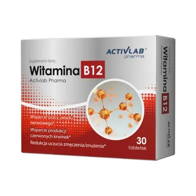 Imagen del producto de Activlab Pharma, Vitamina B12, 100 µg, 30 tabletas