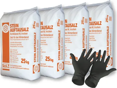 Produktbild von Stein Auftausalz 100kg Streumittel Streusalz KL-M Schnee Winter Eis Frost Premium