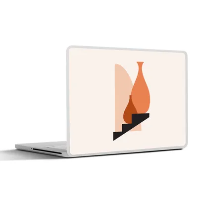 Produktbild von MuchoWow® Laptop Aufkleber Sticker Cover Vase - Abstrakt - Treppe 32.5x23.5 cm - Sticker für Laptop - Selbstklebend