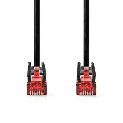 Obrázok produktu pre Sieťový kábel Nedis CAT6 - RJ45 samec - RJ45 samec - U/UTP - 10,0 m - Okrúhly - PVC - Čierny - Štítok