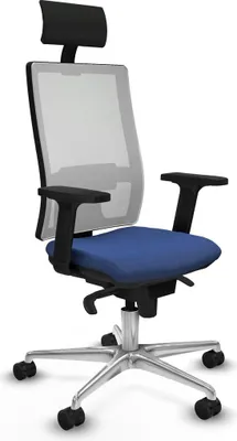 Image de Chaise de bureau Piqueras y Crespo 2D086N1, couleur bleu marine