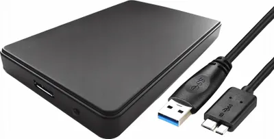 Zdjęcie produktu dla Verk 06223 Obudowa na dysk twardy SATA 2,5'' usb 3.0 czarna