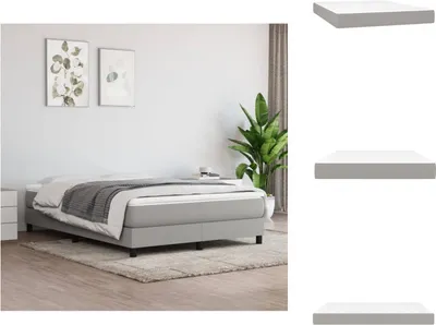Immagine prodotto di vidaXL Materasso a molle insacchettate grigio chiaro 140x200x20 cm tessuto - Materassi