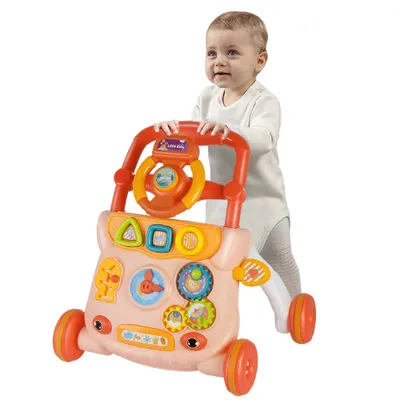 Produktbild von Lauflernwagen für Babys,Babywalker mit Griff Lauflernhilfe für Kleinkinder,Schiebewagen mit Spielcenter,Babyspielzeug von 12-24 Monaten 40x32x40.5cm