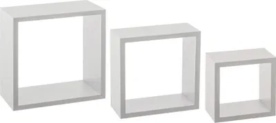 Produktbild von 5five Simply Smart Wandregal Cube 3 Stück aus MDF-Platte weiß 25cm x 25cm x 9cm