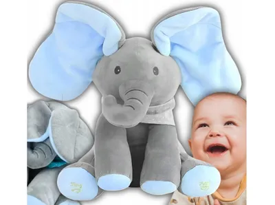 Produktbild von Weicher sprechender Elefant mit Bewegung und Ton als Kuscheltier Geschenk