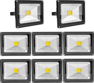 Produktbild von 8pcs 20W LED Fluter Strahler,Greenmigo IP65 Wasserdicht Kaltweiß 120° LED Außenstrahler Fluter Flutlicht AC 85-265V Tageslichtweiß