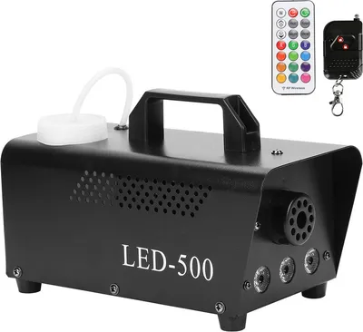 Immagine prodotto di Clanmacy macchina della nebbia 13 LED RGB pavimento macchina del fumo con 2 telecomandi-effetto nebbia-500W