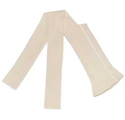 Produktbild von Kinder Leggings aus Baumwolle Einfarbig Rippe 1:1 Beige Größe 152-164