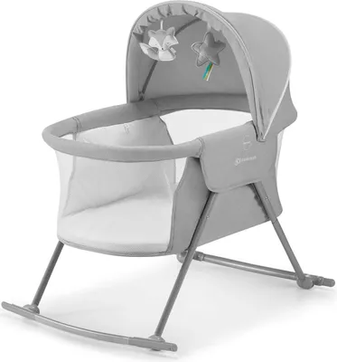 Immagine prodotto di Kinderkraft LOVI Lettino 3 in 1 pieghevole con zanzariera integrata e borsa trasporto Grigio