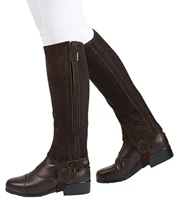 Productafbeelding van Heren Suede Halfchaps voor Ruiters - Bruin