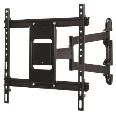 Produktbild von B-TECH BTV513/B - Befestigungskit (Doppelarm-Wandhalterung, Befestigungsplatte, Clip zur Kabelführung, 2 Verbindungsklammern) - Ultra-dünn - für Flachbildschirm - Schwarz - Bildschirmgröße: bis zu 139,7 cm (bis zu 55 Zoll)