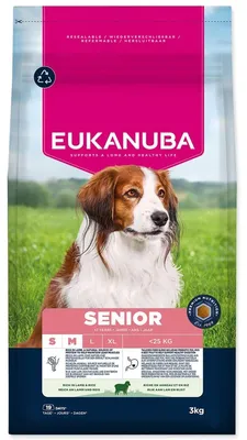 Productafbeelding van EUKANUBA Senior droogvoer voor kleine en middelgrote honden, rijk aan lam, 3 kg