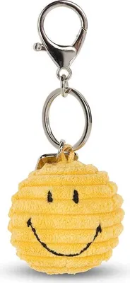 Produktbild von Bon Ton Toys x Smiley Schlüsselanhänger ECO Corduroy gelb 4,5cm