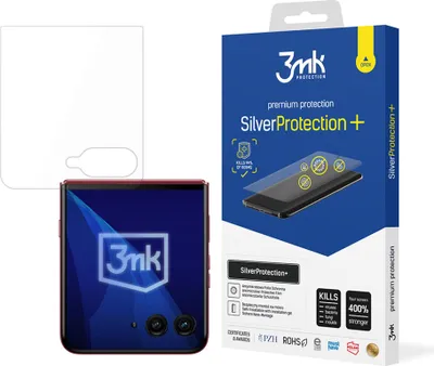Produktbild von 3mk Display Antimikrobielle Schutzfolie SilverProtection+ für Motorola Razr 60 Ultra 0,21mm  Self-Heal