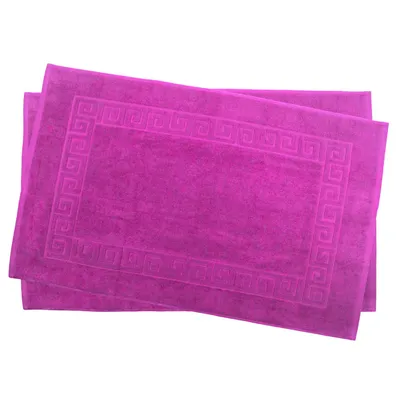 Produktbild von 2 er Set Julie Julsen® Badvorleger Duschvorleger Spirale Pink,60 x 100 cm