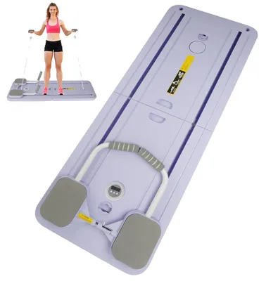 Image de Planche de fitness, design pliable, rebond automatique, violet