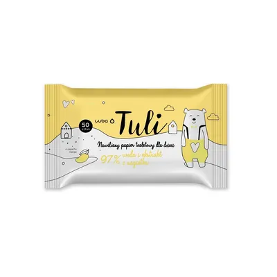 Produktbild von Luba Tuli Baby-Feuchttücher mit Mango-Extrakt, 50 Stück