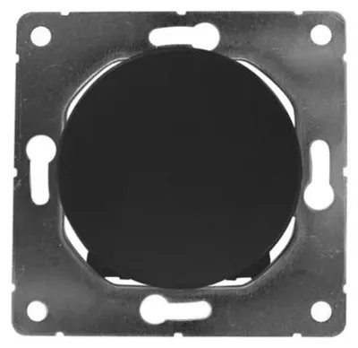 Produktbild von Electromalt Oval Einzel-Schalter Schwarz Unterputz