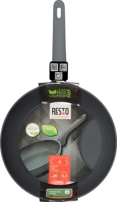 Obrázek produktu pro Pánev Resto ?28 cm (černá, potažená, indukční, vhodná do myčky)
