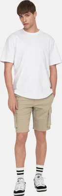 Produktbild von Only & Sons Shorts Regular-Fit-Cargoshorts Cam Stage mit seitlichen Eingrifftaschen und Leistentaschen am Gesäß in Regular Fit