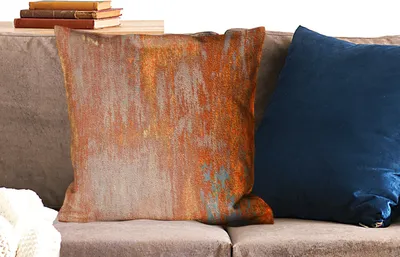 Produktbild von MuchoWow® Zierkissen Sofakissen Wohnzimmer Dekokissen 60x60 cm Rost - Gelb - Orange - Sitzfläche - Foto Polster