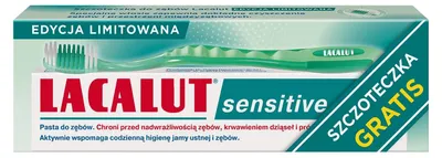 Obrázek produktu pro Zubní pasta Lacalut Sensitive Plus a zubní kartáček