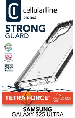 Zdjęcie produktu dla Cellularline 8018080491450, Pokrowiec, Samsung, Galaxy S25 Ultra, 17,3 cm (6.8"), Czarny