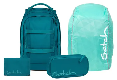Produktbild von Satch, Schulrucksack-Set PACK Deep Petrol 4-teilig, Kollektion 25/26