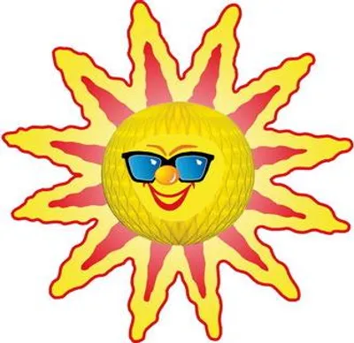 Produktbild von Wabenball Sonne mit Sonnenbrille