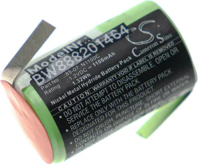 Produktbild von vhbw Akku kompatibel mit Panasonic ER398, ER201 Rasierer (1100 mAh, 1,2 V, NiMH)