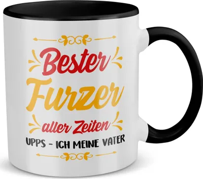 Produktbild von 22Feels Papa Geschenk Vatertag Vater Tasse Geburtstag Kaffeetasse Männer Weihnachten Haferl (Weiss-Schwarz)