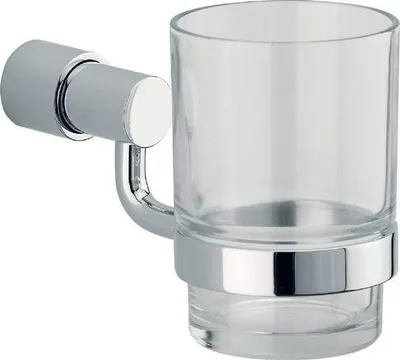 Produktbild von Sanwood Wand Bad Accessoires Zahnputz Becher Zahnbürsten Messing verchromt Malia