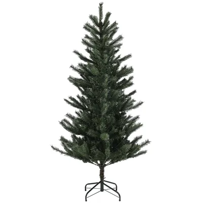 Produktbild von HOMCOM Künstlicher Weihnachtsbaum 180 cm, Weihnachtsbaum mit klappbarem Stahlständer, 467 Zweige, realistischer Effekt, Weihnachtsdekoration, grün