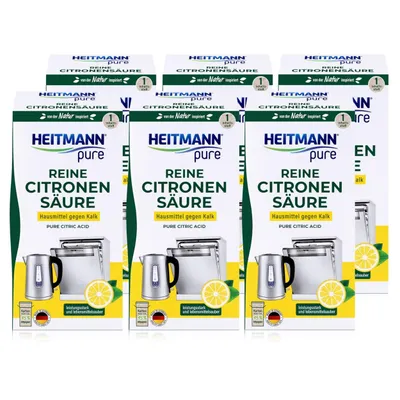 Produktbild von Heitmann pure Reine Citronen Säure 350g - Universell gegen Kalk (6er Pack)