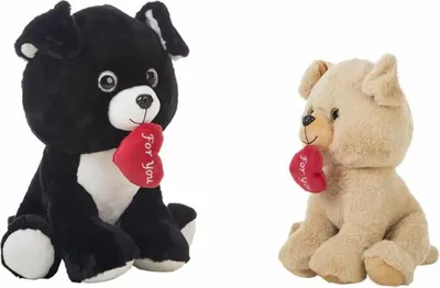 Image de Peluche chien For You 42 cm cœur