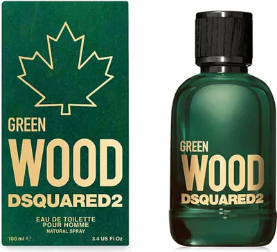 Produktbild von Dsquared2 Green Wood, Männer, 100 ml, Nicht nachfüllbare Flasche, Zitrone, Pfeffer, Zedernholz, Vetiver, Ambrox, Moschus, Nagarmotha