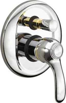 Produktbild von Demm Badewannenarmatur Unterputz mit Einbaukörper Milton, Farbe:Chrom/Gold!!, 285 x 18631.002.CD, 2850