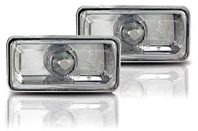 Obrázok produktu pre 2 kusy bočných smerových svetiel, priehľadné sklo, chrómové, pre VW Golf 3 III, Vento, Passat B3 35i