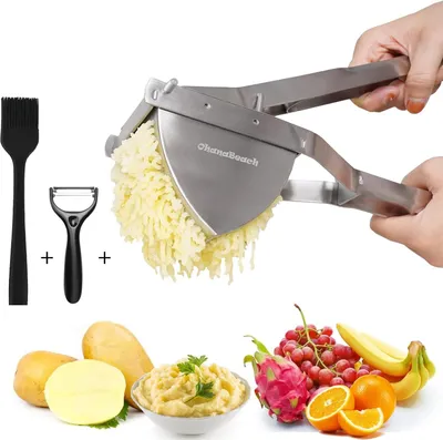 Produktbild von Multifunktionale Kartoffelstampfer - Edelstahl - Ergonomisches Design - 1 Stück