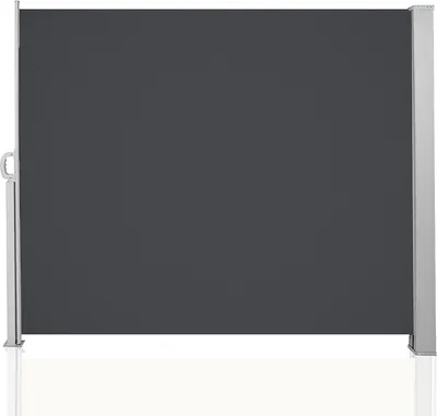 Obrázek produktu pro Hengda boční markýza markýzy testováno hliníková zahradní zástěna boční roleta ochrana proti slunci ochrana proti větru 160 x 300 cm antracitová
