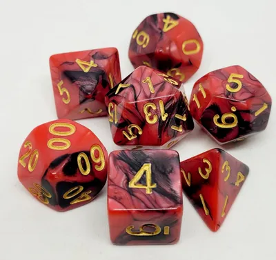 Produktbild von Würfelset Racing: Redberry/Black (7)