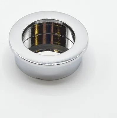 Zdjęcie produktu dla Rączka do muszli klozetowej, okrągła, wykonana z zamaku, średnica 40 mm, chromowana, wysoki połysk
